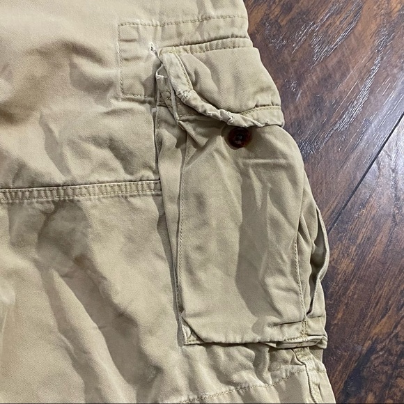 POLO Ralph Lauren Shorts Mens 40T Cargo Khaki Classic Chino Flat Front Cotton. - Picture 4 of 7